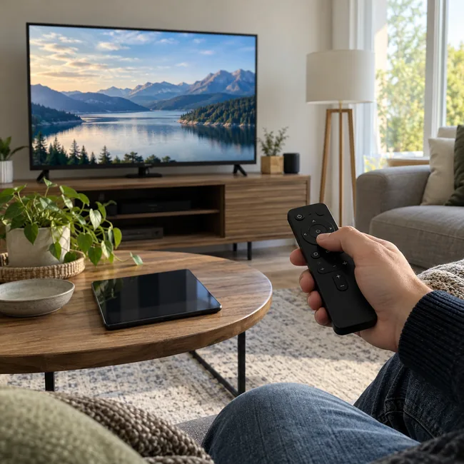 MY BUNNY TV Remote, television and tablet for player setup